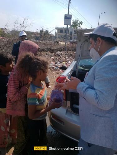 Power of Powers Foundation provided Food to the Needy People on 9th February'22