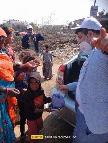 Power of Powers Foundation provided Food to the Needy People on 9th February'22