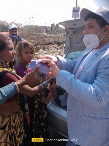 Power of Powers Foundation provided Food to the Needy People on 9th February'22