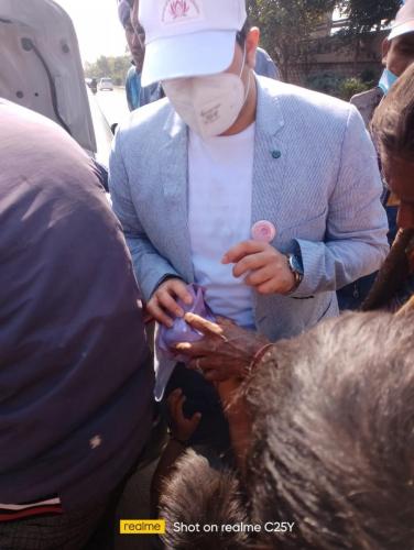 Power of Powers Foundation provided Food to the Needy People on 9th February'22