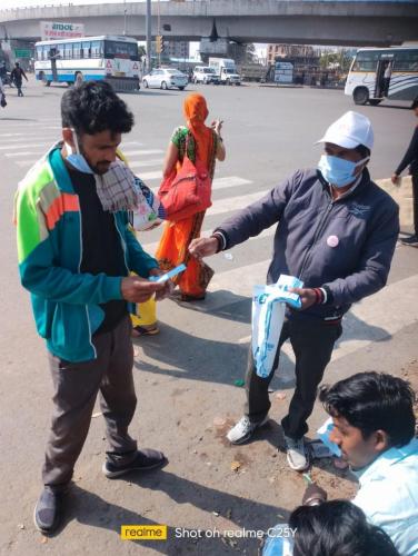 Power of Powers Foundation distributed Masks on 9th February'22